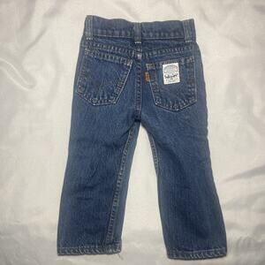 Vintage Levis Jeans Orange Tab White Patch 80s Toddler Size 3T Made In USA